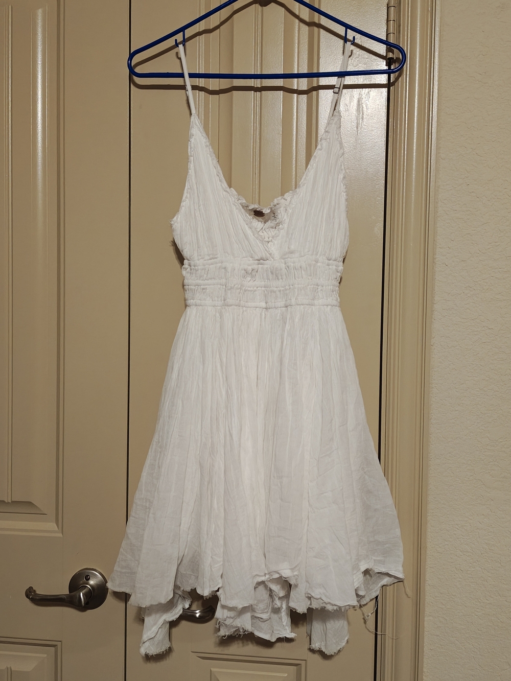 NWT Free People FP One Delia Slip Dress Women's Large Ivory V-Neck Boho Fairy - Picture 3 of 14